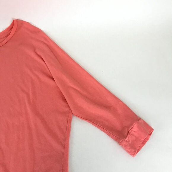 New Directions Weekend Scoop Neck Tee Women's Size Small Coral Stretch Knit - Picture 4 of 9